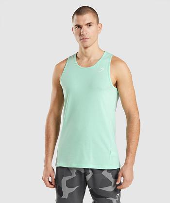 Camiseta Tirantes Gymshark Critical Hombre Azules | CO 3241JPQ